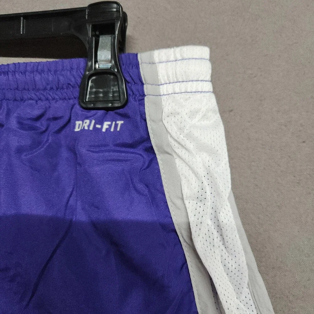 Nike Kansas St State Wildcats Dri-Fit Running Shorts Youth Xl Purple White 145